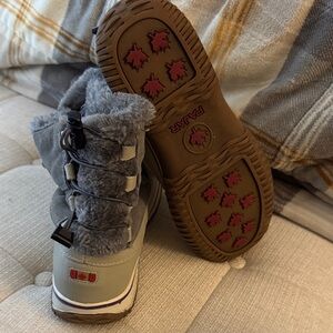 Pajar Taupe and Charcoal Snow Boots